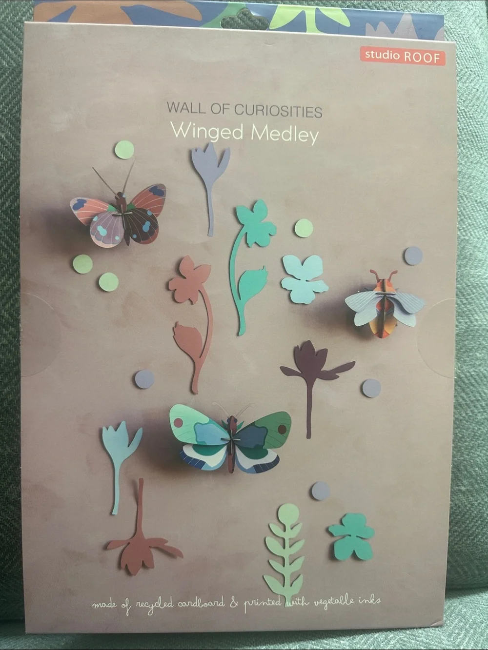 Studio Winged Medley Wall Art in Mint, Coral & Lavender